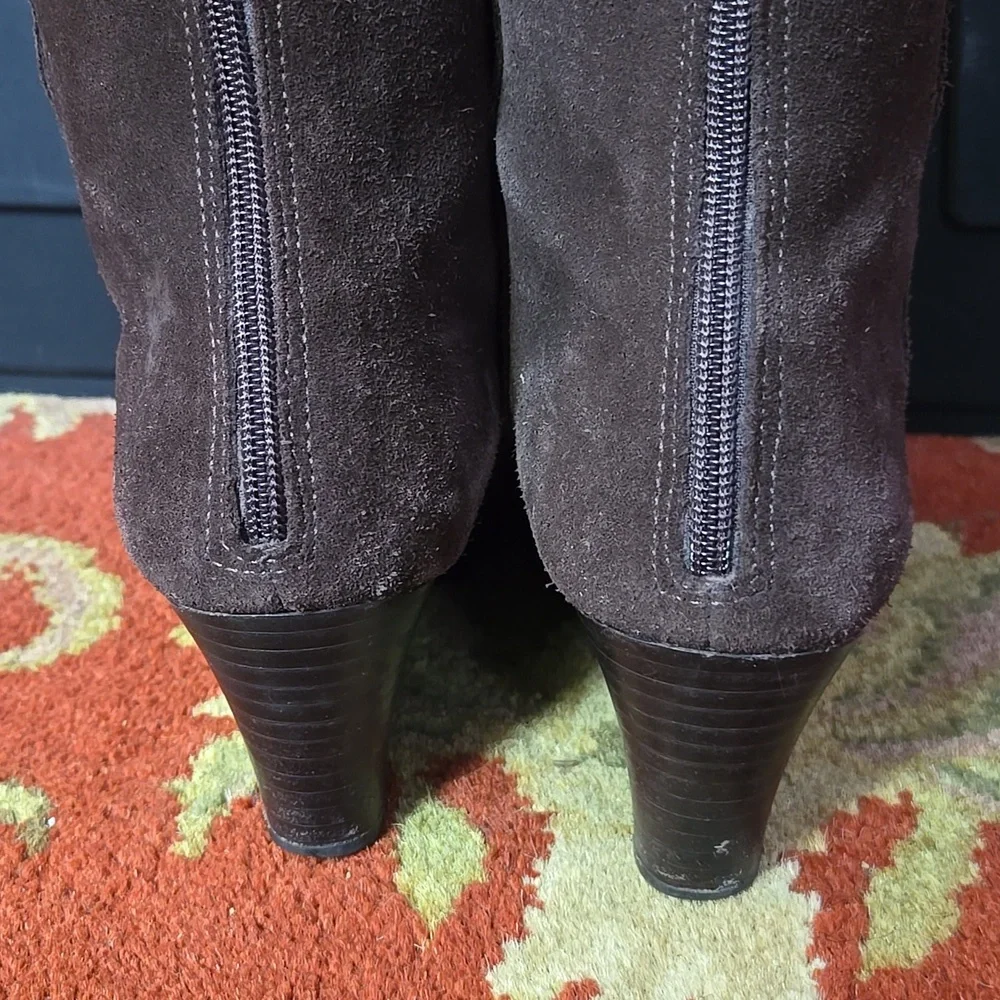 Jack Rogers Brown Suede Knee-High Women's Boots